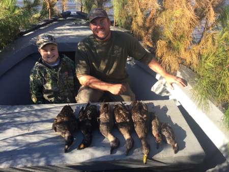 Third generation, local duck goose swan hunting guide Lake Mattamuskeet Hyde County NC Pamlico Sound. Gunner Jones Dillon Jones.